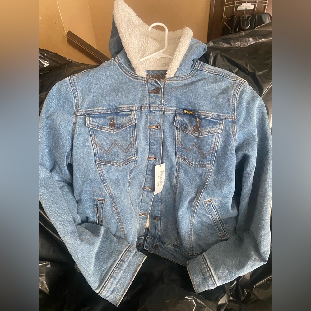 JUNIOR XL Wrangler Fleece Lined Denim Jacket
